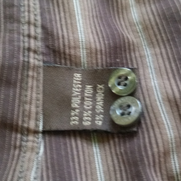 Brown and cream stripped classic Size small. - Picture 3 of 3